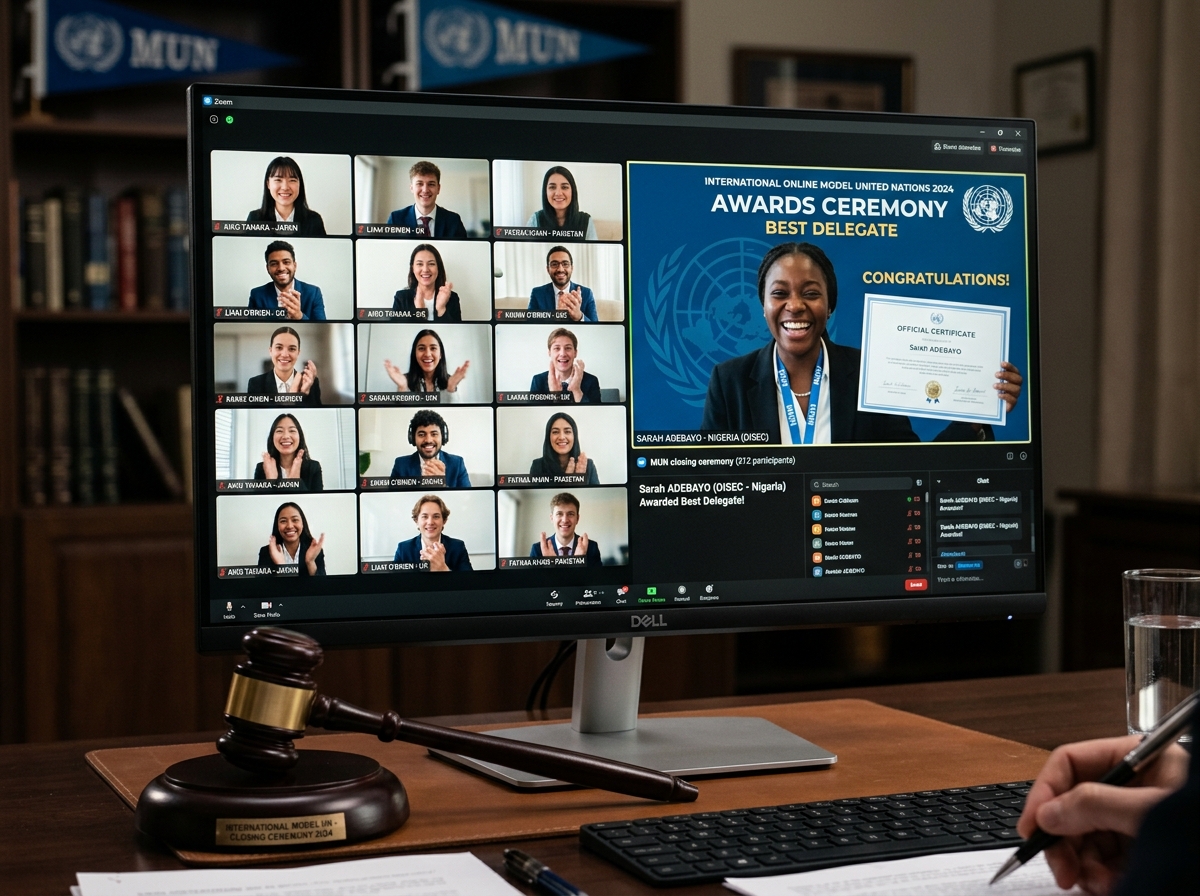 Virtual Closing Plenary & Best Delegate Award Presentation