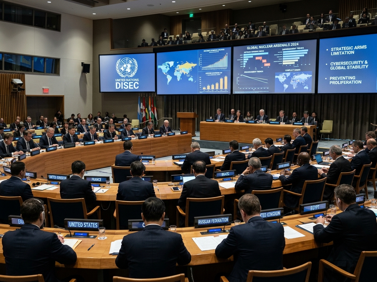 Disarmament and International Security Committee (DISEC) chamber